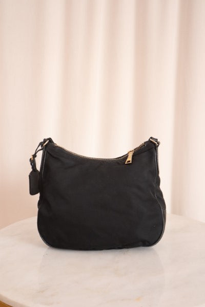 Prada Black Nylon Hobo Bag-handbag-Prada-The Closet Egypt