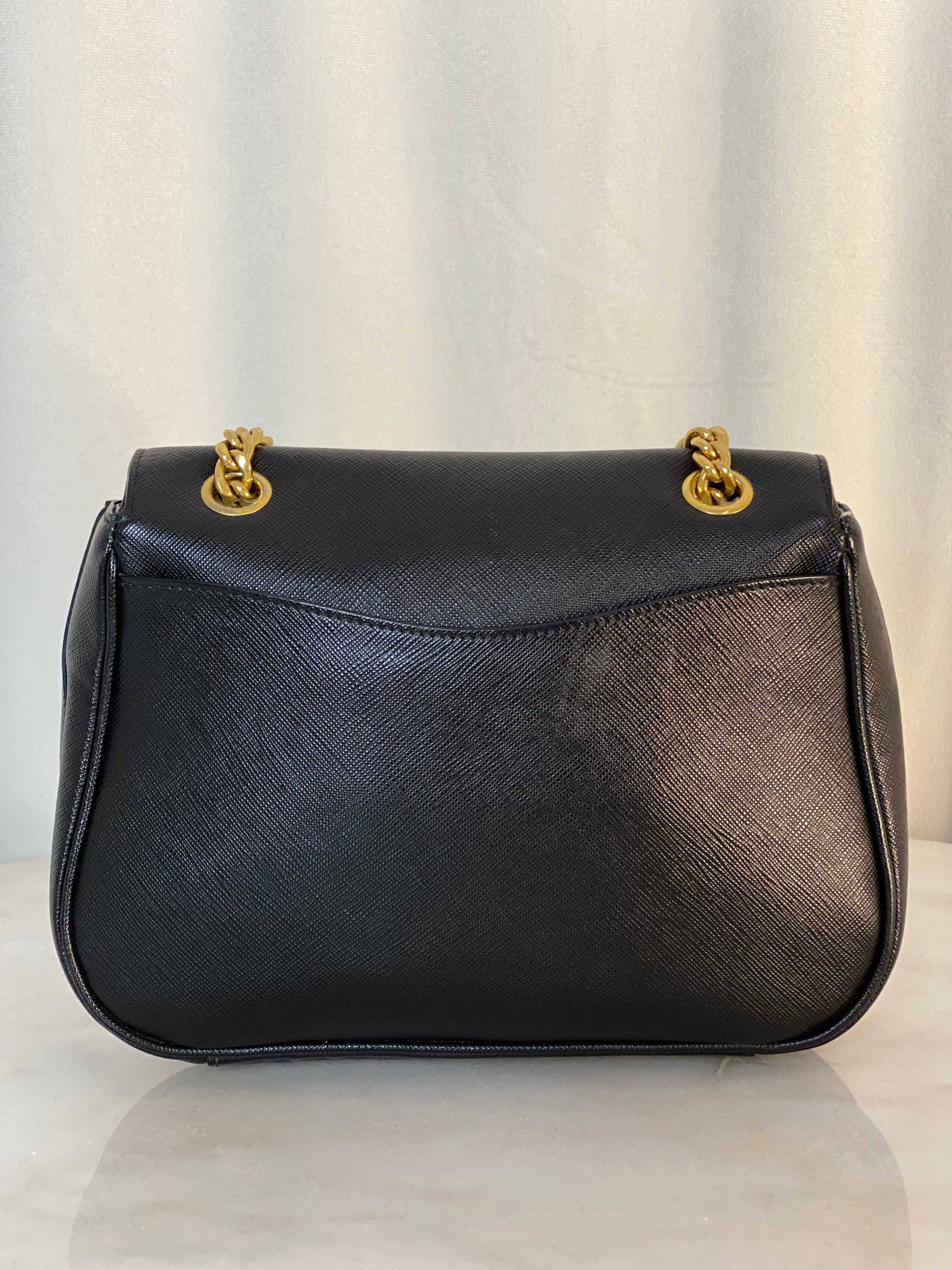 Prada Black Bag W/ Chain-handbag-Prada-The Closet Egypt