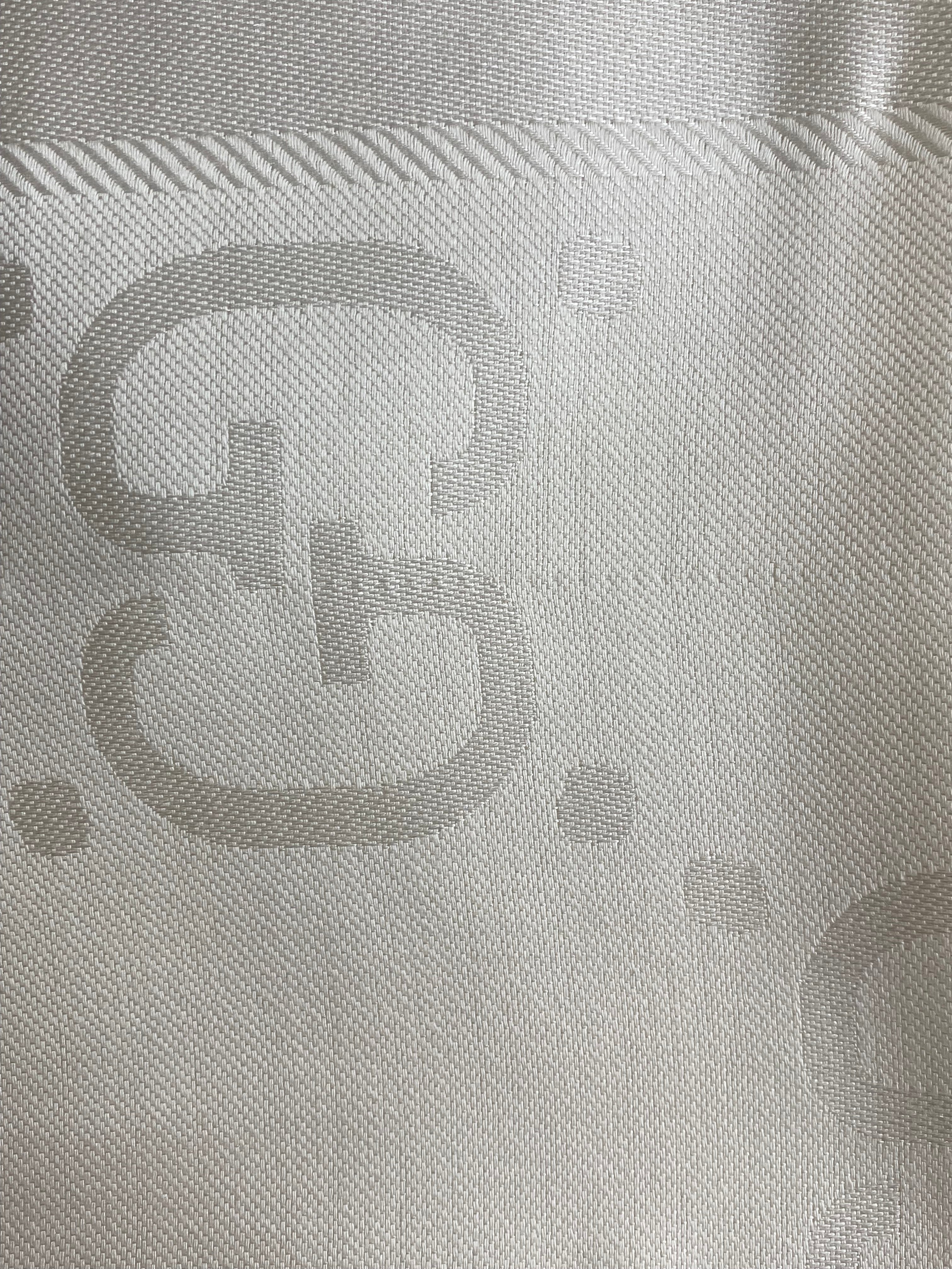 Gucci Off White GG Bamboo Scarf-Scarf-Gucci-The Closet Egypt