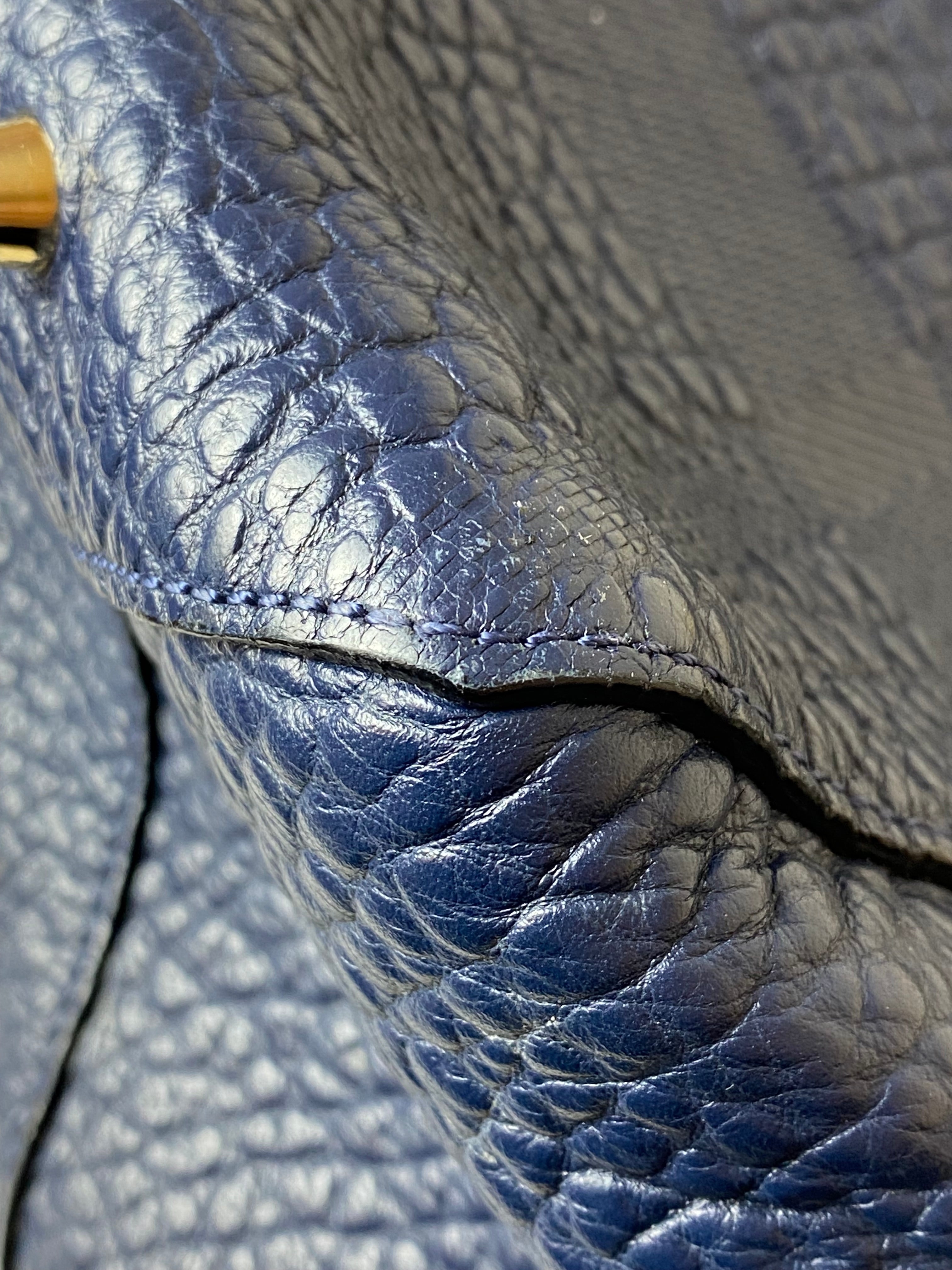Burberry Blue Embossed Check Canterbury Tote Bag-handbag-Burberry-The Closet Egypt
