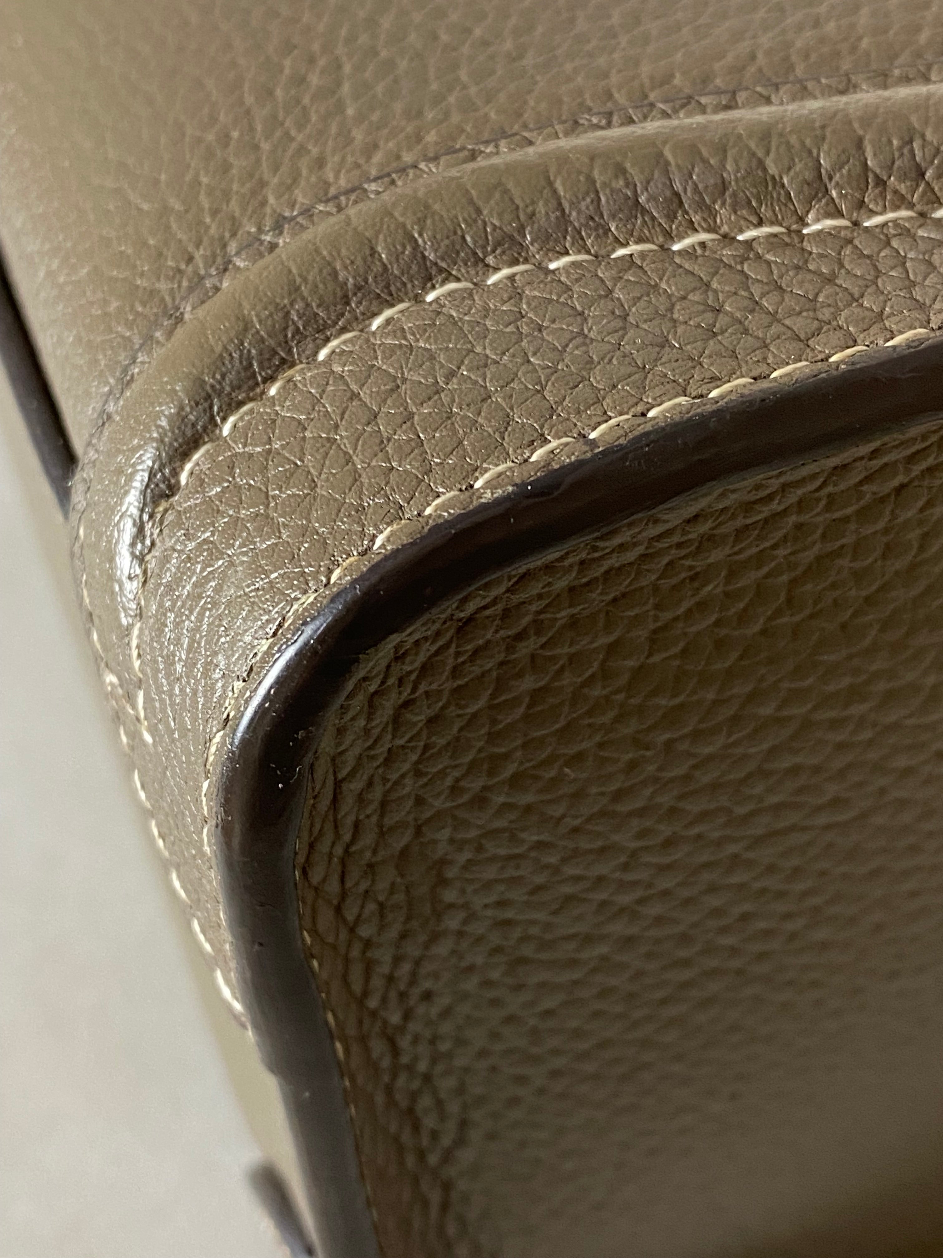 Celine Dark Beige Luggage Nano Tote Bag-handbag-Celine-The Closet Egypt