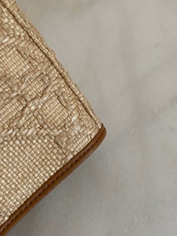 Christian Dior Natural Cannage Blue The 30 Montaigne Dea Pouch-Pouch-Christian Dior-The Closet Egypt