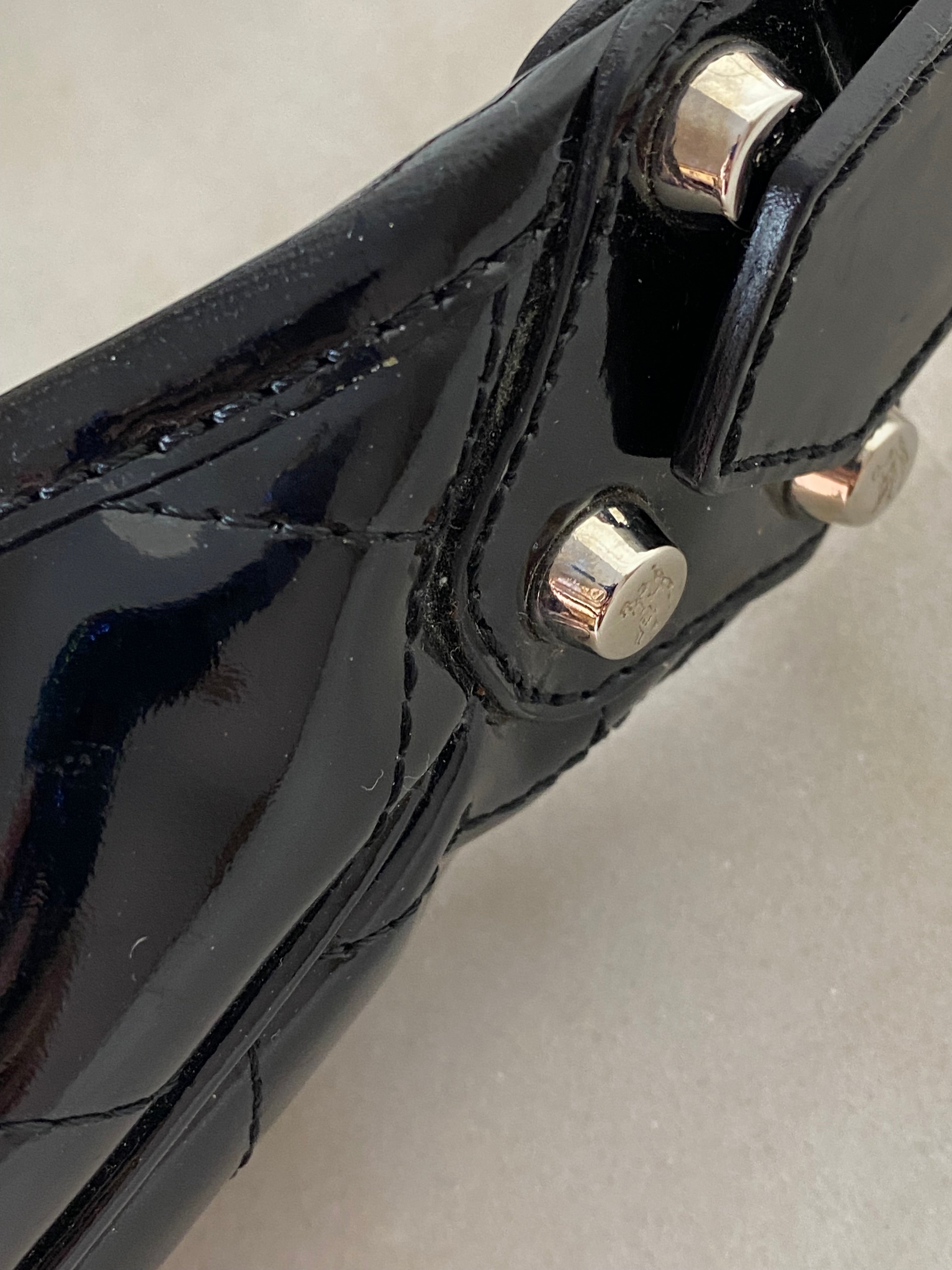 Burberry Black Vernis Hobo Bag-handbag-Burberry-The Closet Egypt