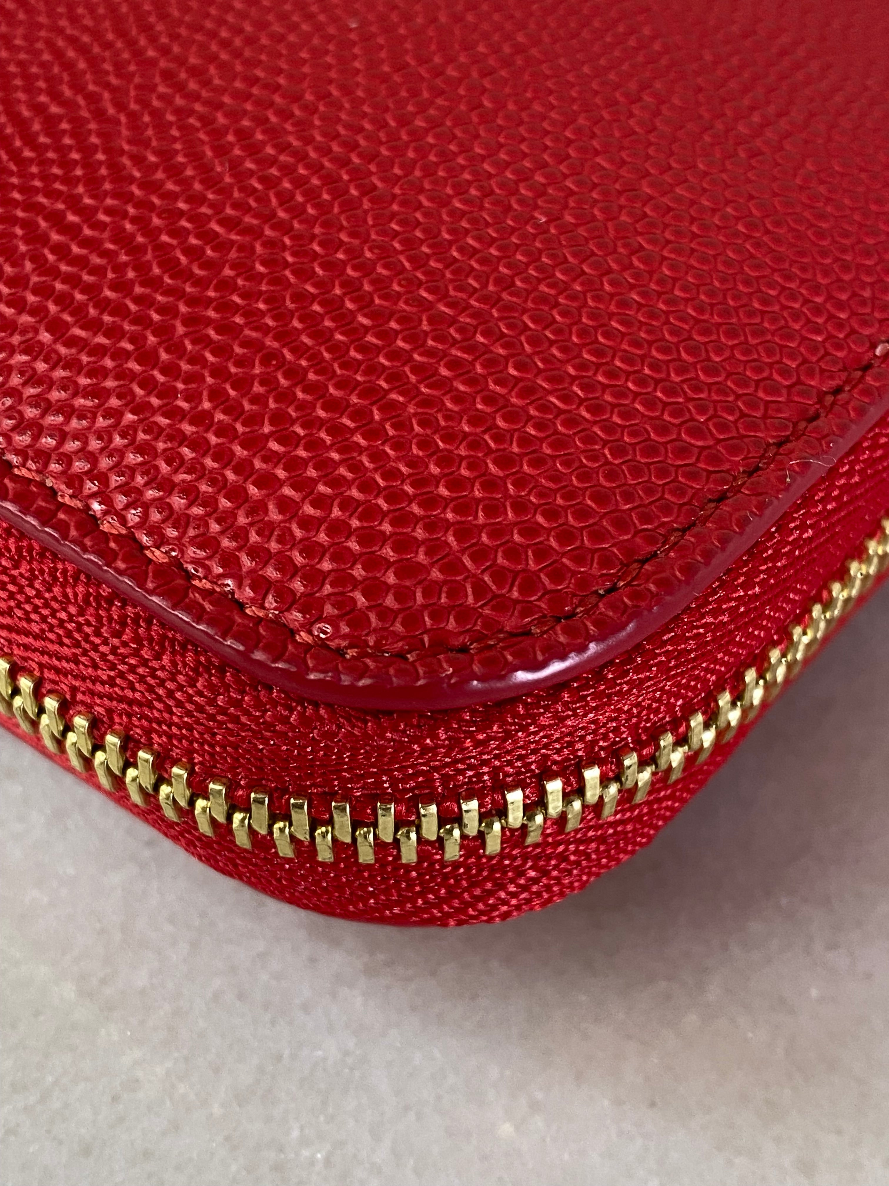 Burberry Red London TB Round Zip Long Wallet-wallet-Burberry-The Closet Egypt