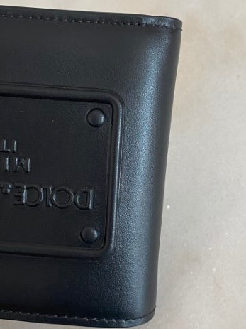 Dolce & Gabbana Black Bifold wih Raised Logo Small Wallet-wallet-Dolce & Gabbana-The Closet Egypt