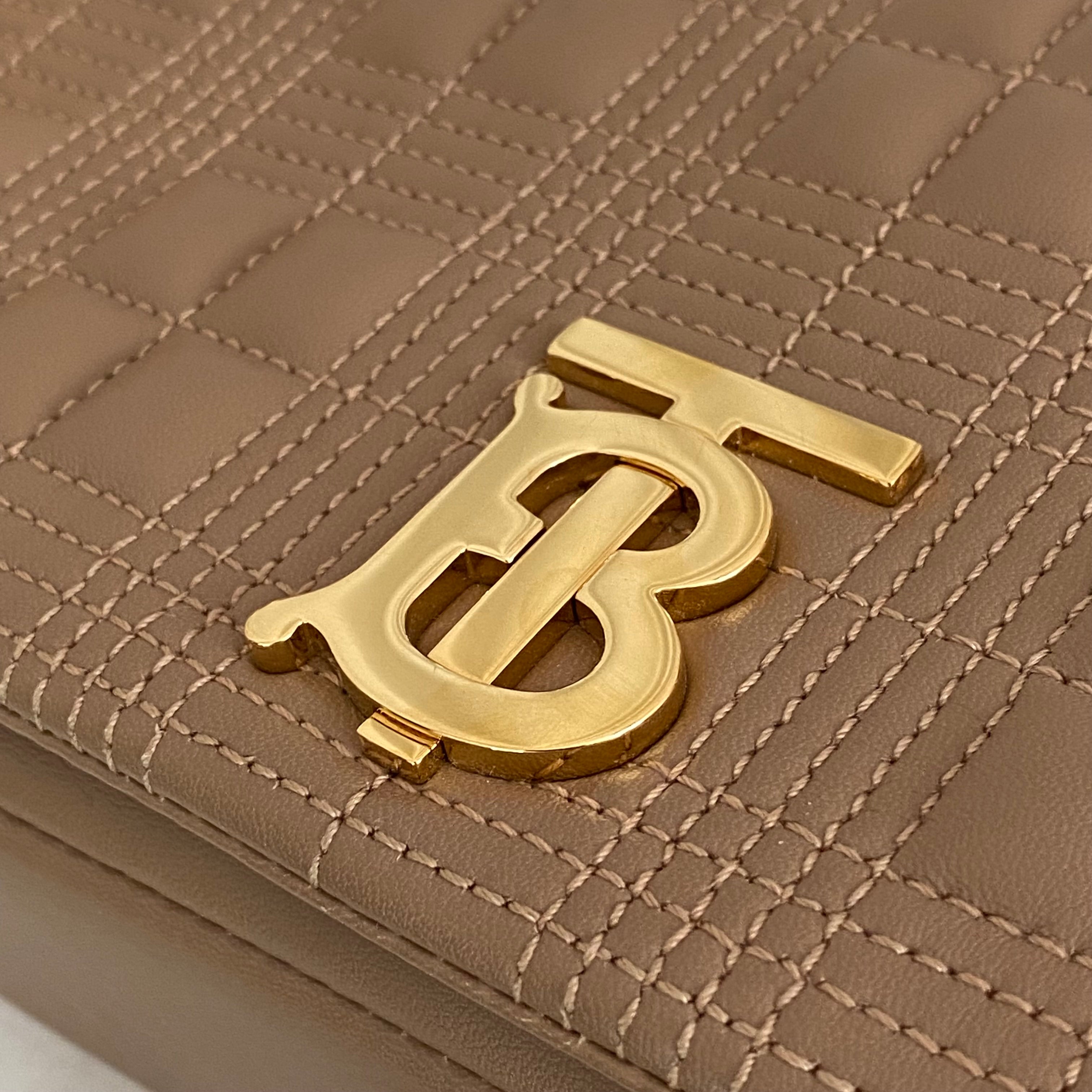 Burberry Beige TB Small Quilted Lola Bag-handbag-Burberry-The Closet Egypt