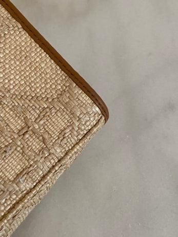 Christian Dior Natural Cannage Blue The 30 Montaigne Dea Pouch-Pouch-Christian Dior-The Closet Egypt