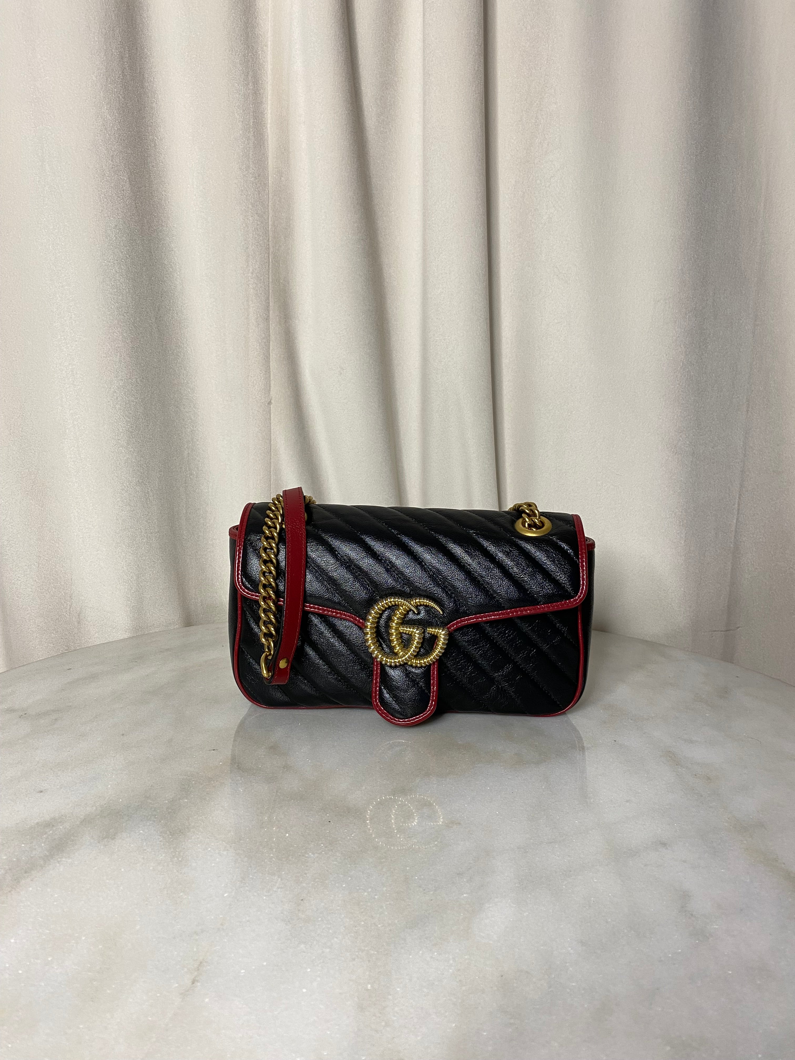 Gucci Bicolor GG Marmont Small Bag-handbag-Gucci-The Closet Egypt
