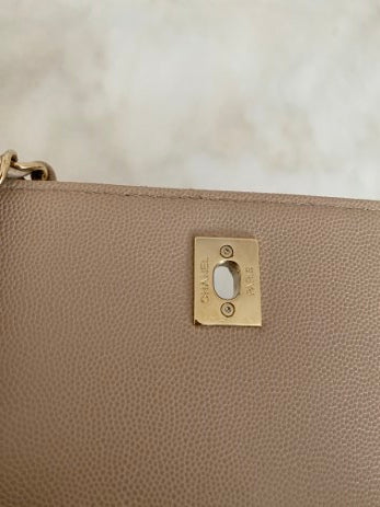 Chanel Beige Quilted Large Business Affinity Flap Bag-handbag-Chanel-The Closet Egypt