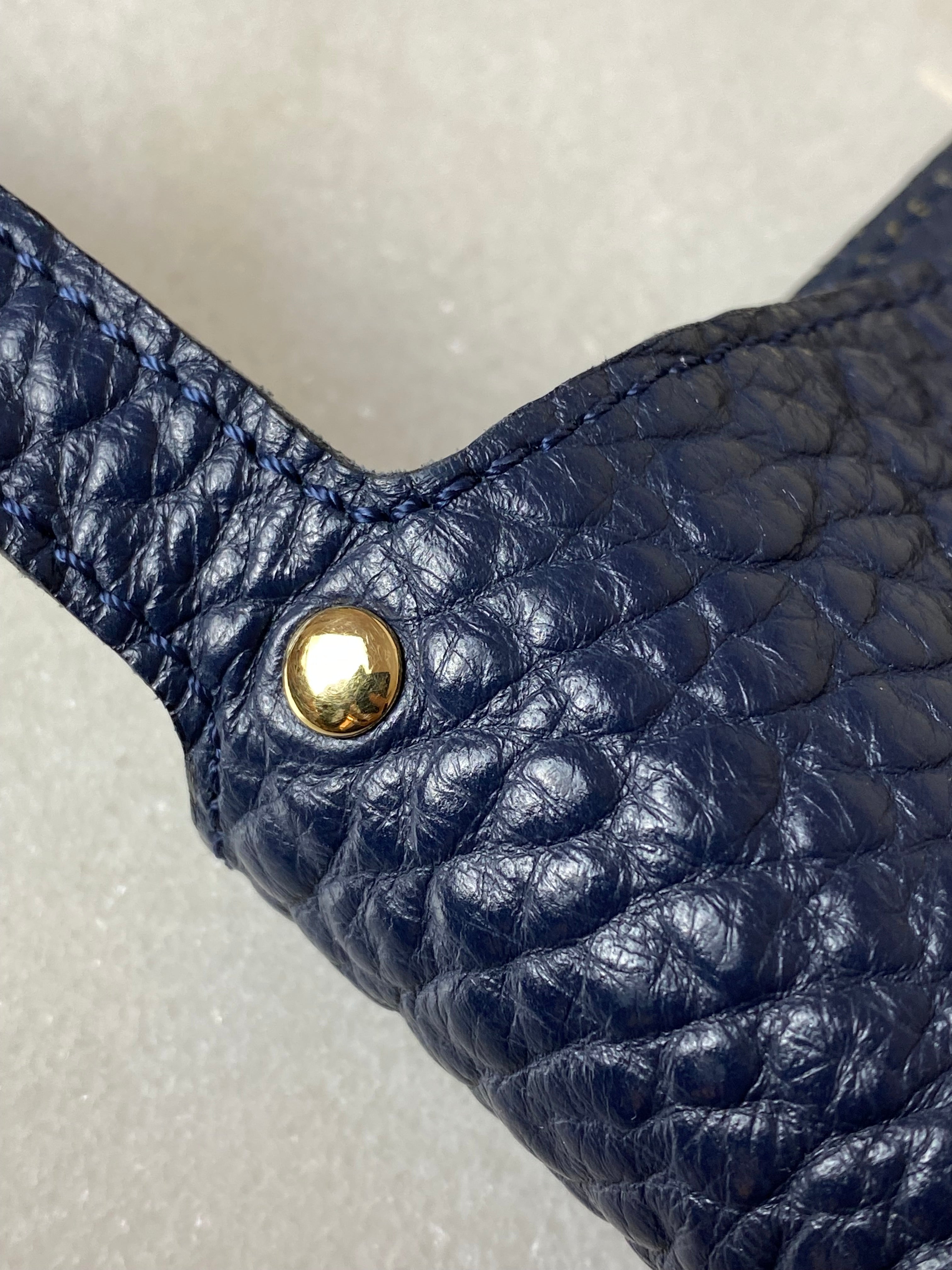 Burberry Blue Embossed Check Canterbury Tote Bag-handbag-Burberry-The Closet Egypt