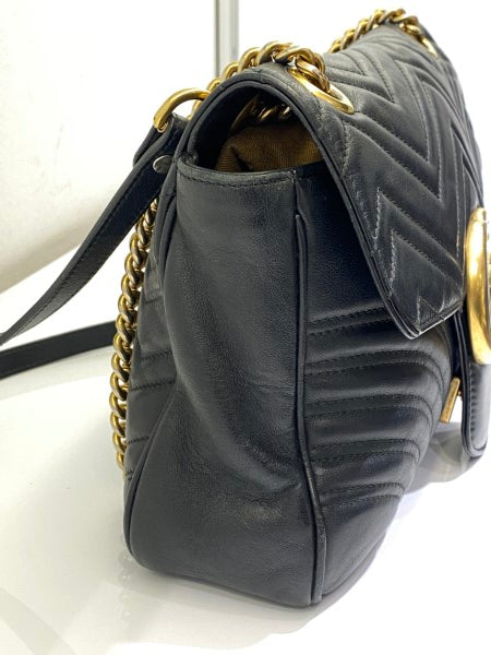 Gucci Black Marmont Medium Bag-handbag-Gucci-The Closet Egypt