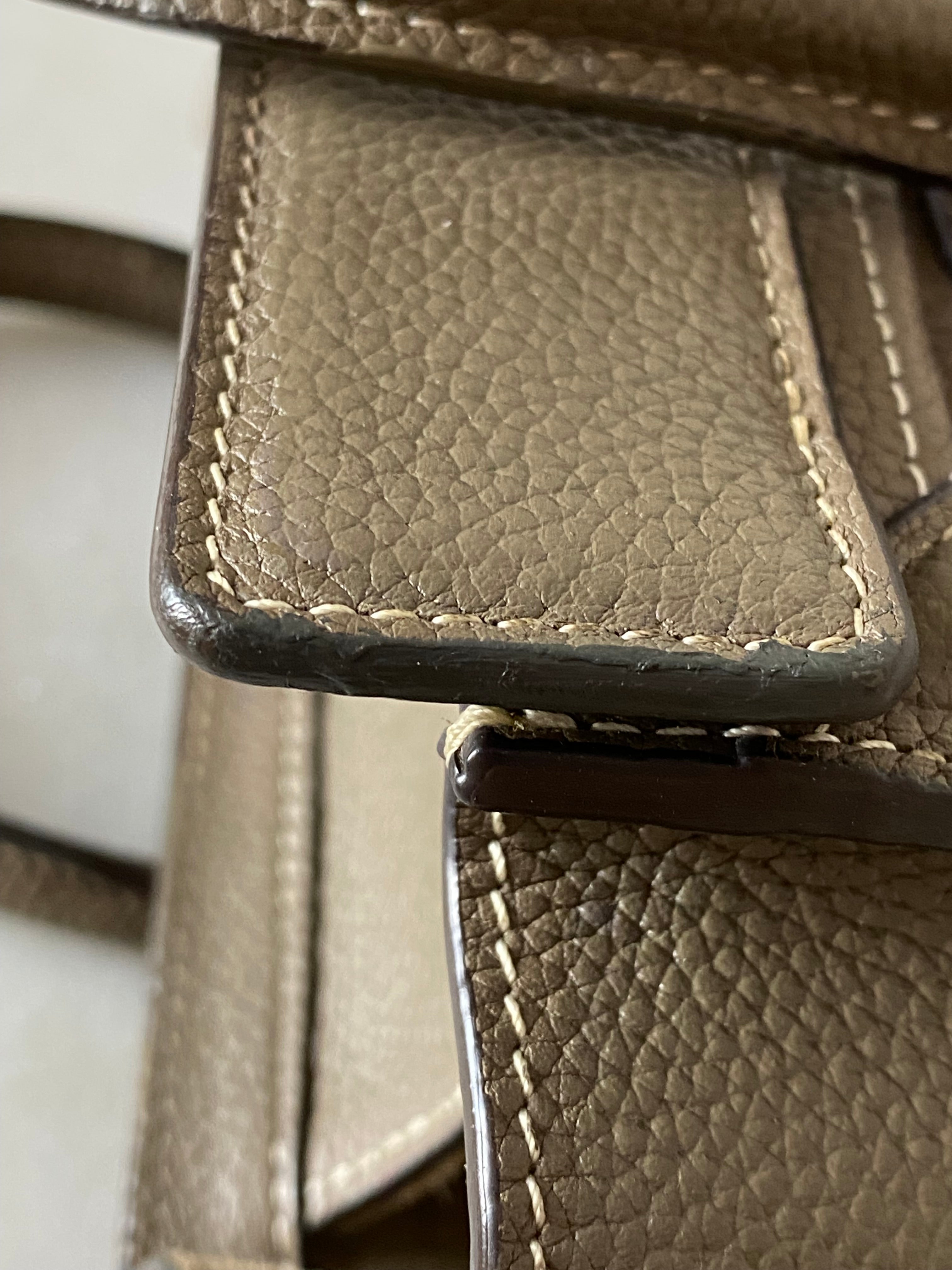 Celine Dark Beige Luggage Nano Tote Bag-handbag-Celine-The Closet Egypt