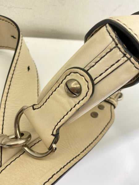 Christian Dior White Mini d'fence Saddle Bag-handbag-Christian Dior-The Closet Egypt