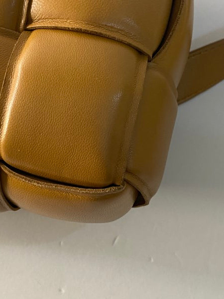 Bottega Veneta Camel Padded Cassette Crossbody Bag-handbag-Bottega Veneta-The Closet Egypt