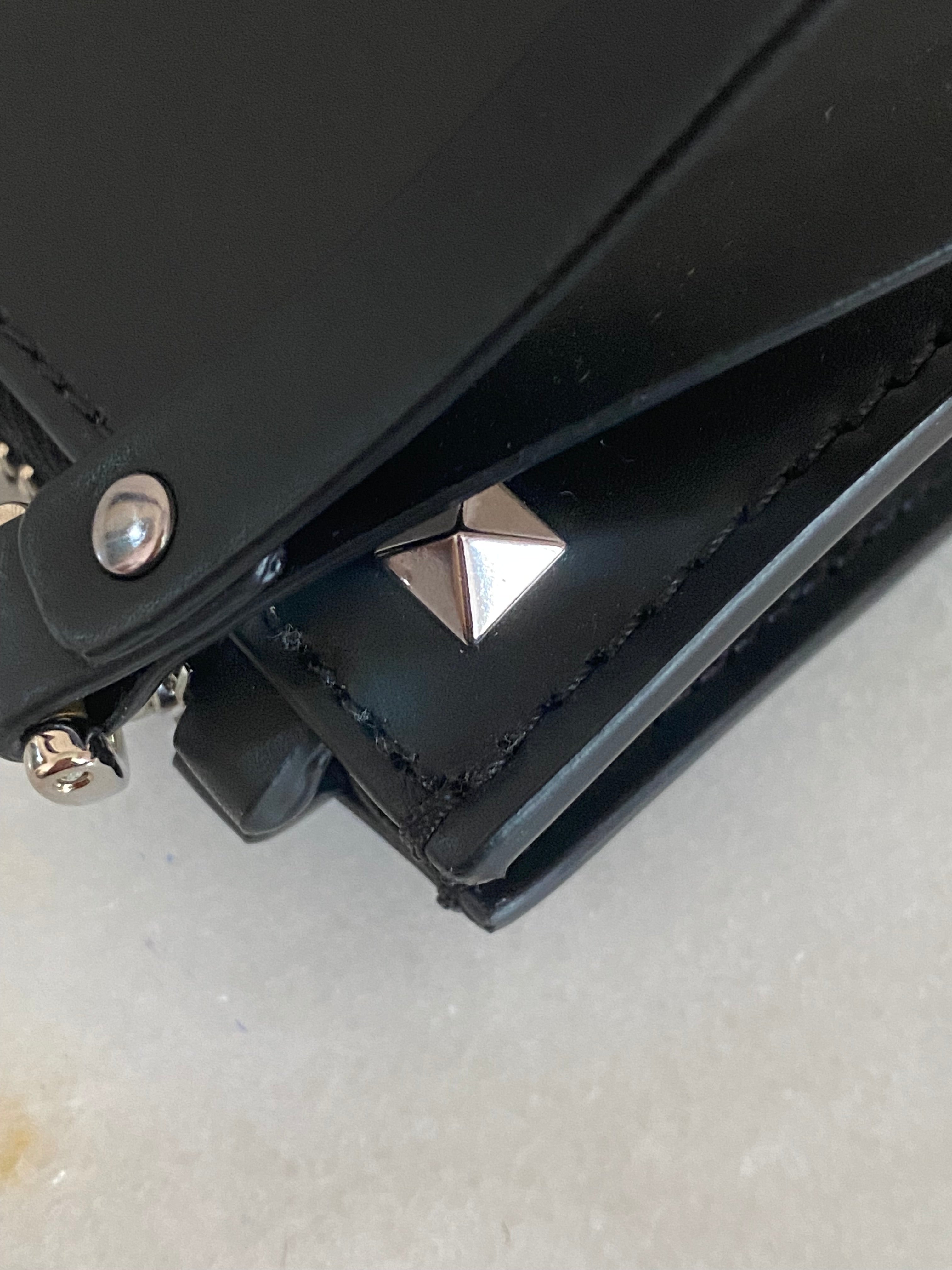 Valentino Black VLTN Logo Large Clutch-Clutch-Valentino-The Closet Egypt