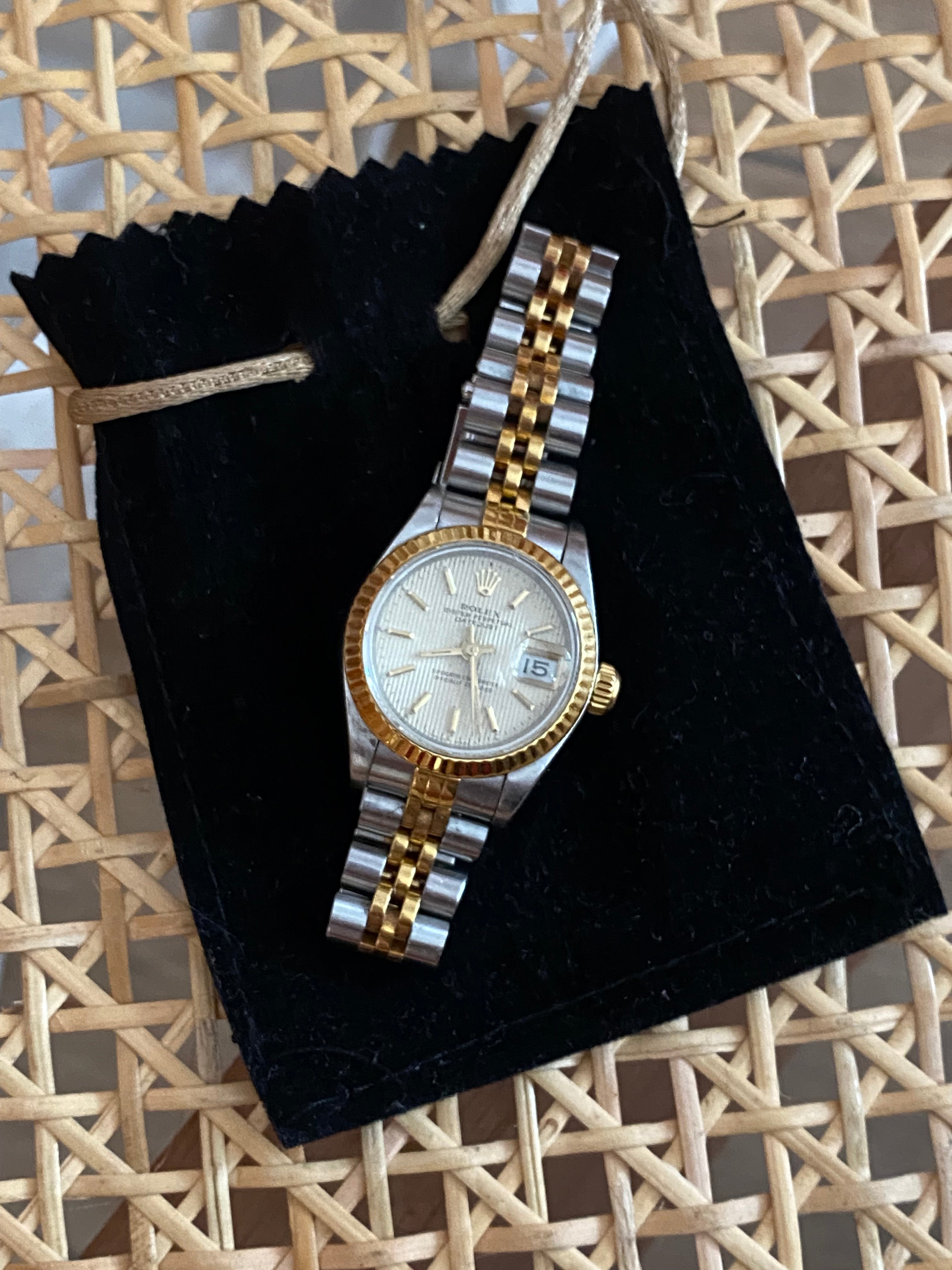 Rolex 18K Yellow Gold Stainless Steel Oyster Perpetual Datejust 26mm Watch-Watch-Rolex-The Closet Egypt
