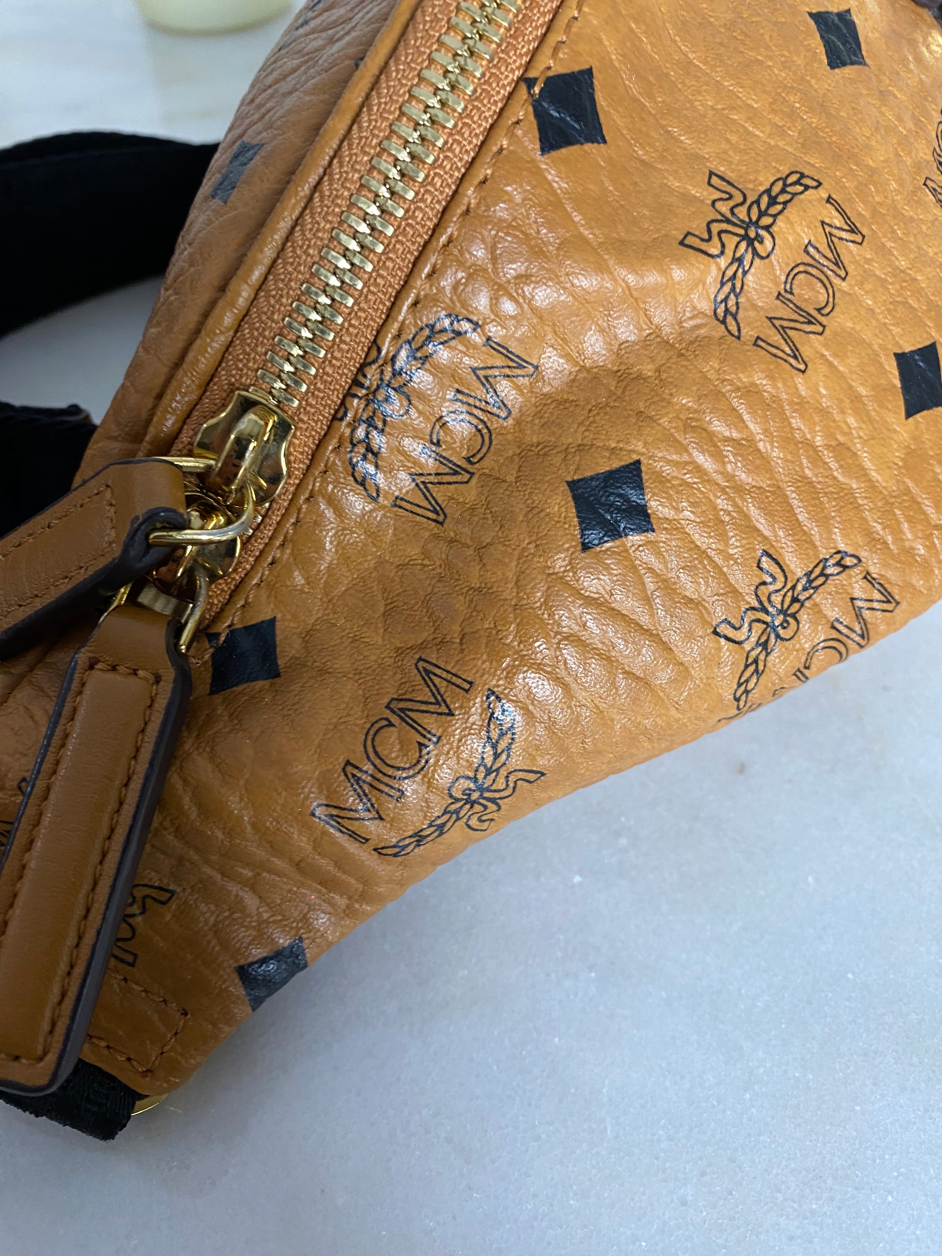 MCM Camel Bum Bag-Bumbag-MCM-The Closet Egypt