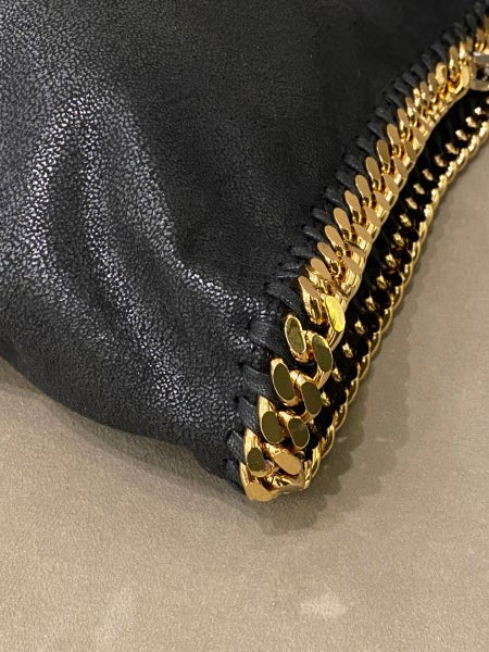 Stella Mccartney Black Falabella Tote Chain Bag-handbag-Stella Mccartney-The Closet Egypt
