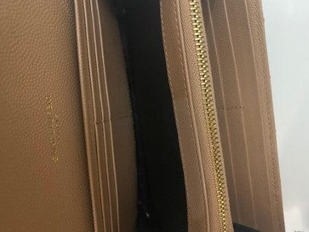 YSL Beige Monogram Flap Wallet-wallet-YSL-The Closet Egypt