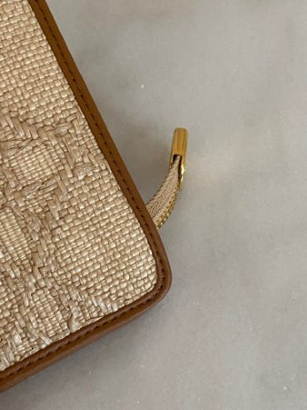 Christian Dior Natural Cannage Blue The 30 Montaigne Dea Pouch-Pouch-Christian Dior-The Closet Egypt