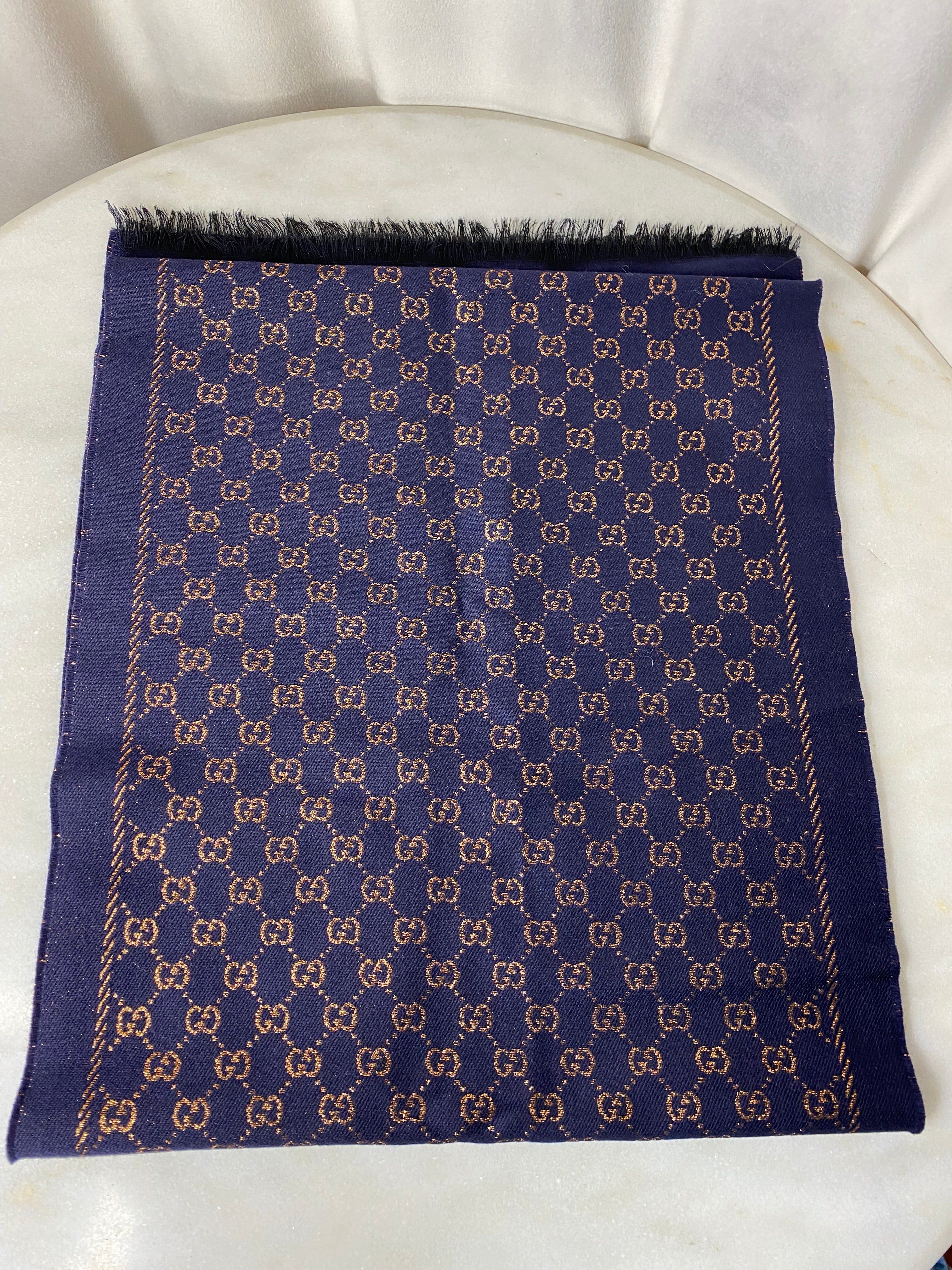 Gucci Bicolor GG Wool Scarf-Scarf-Gucci-The Closet Egypt