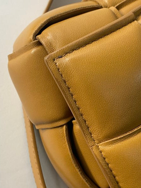 Bottega Veneta Camel Padded Cassette Crossbody Bag-handbag-Bottega Veneta-The Closet Egypt