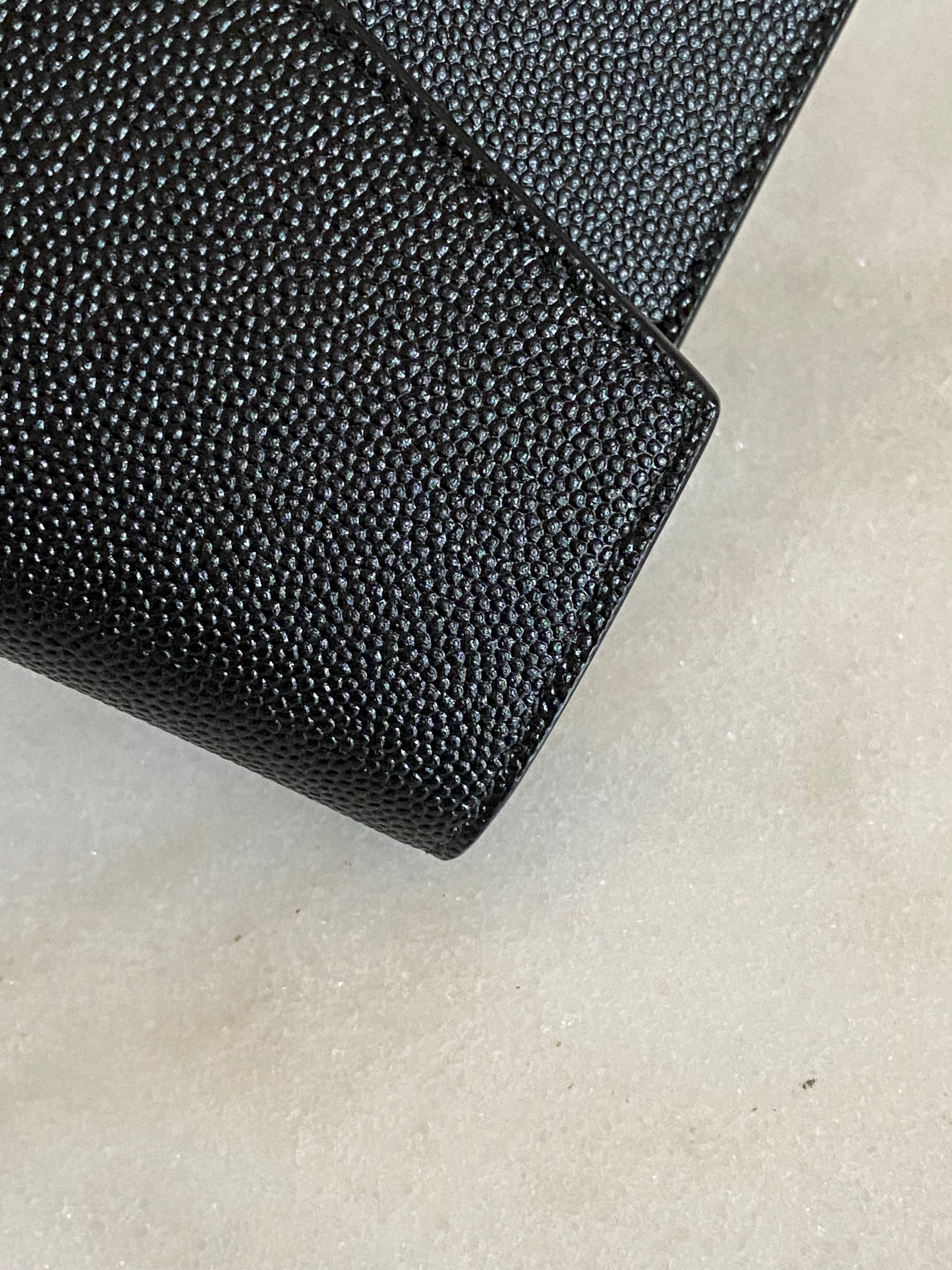 YSL Black Uptown Pouch-Clutch-YSL-The Closet Egypt