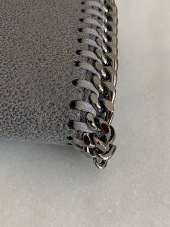 Stella Mccartney Grey Continental Falabella Small Wallet-wallet-Stella Mccartney-The Closet Egypt