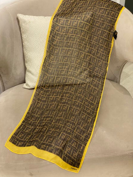 Fendi Bicolor FF Rectangular Scarf-Scarf-Fendi-The Closet Egypt