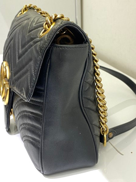 Gucci Black Marmont Medium Bag-handbag-Gucci-The Closet Egypt