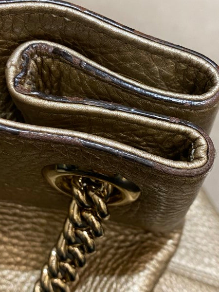 Gucci Champagne Soho Tassel Medium Chain Bag-handbag-Gucci-The Closet Egypt