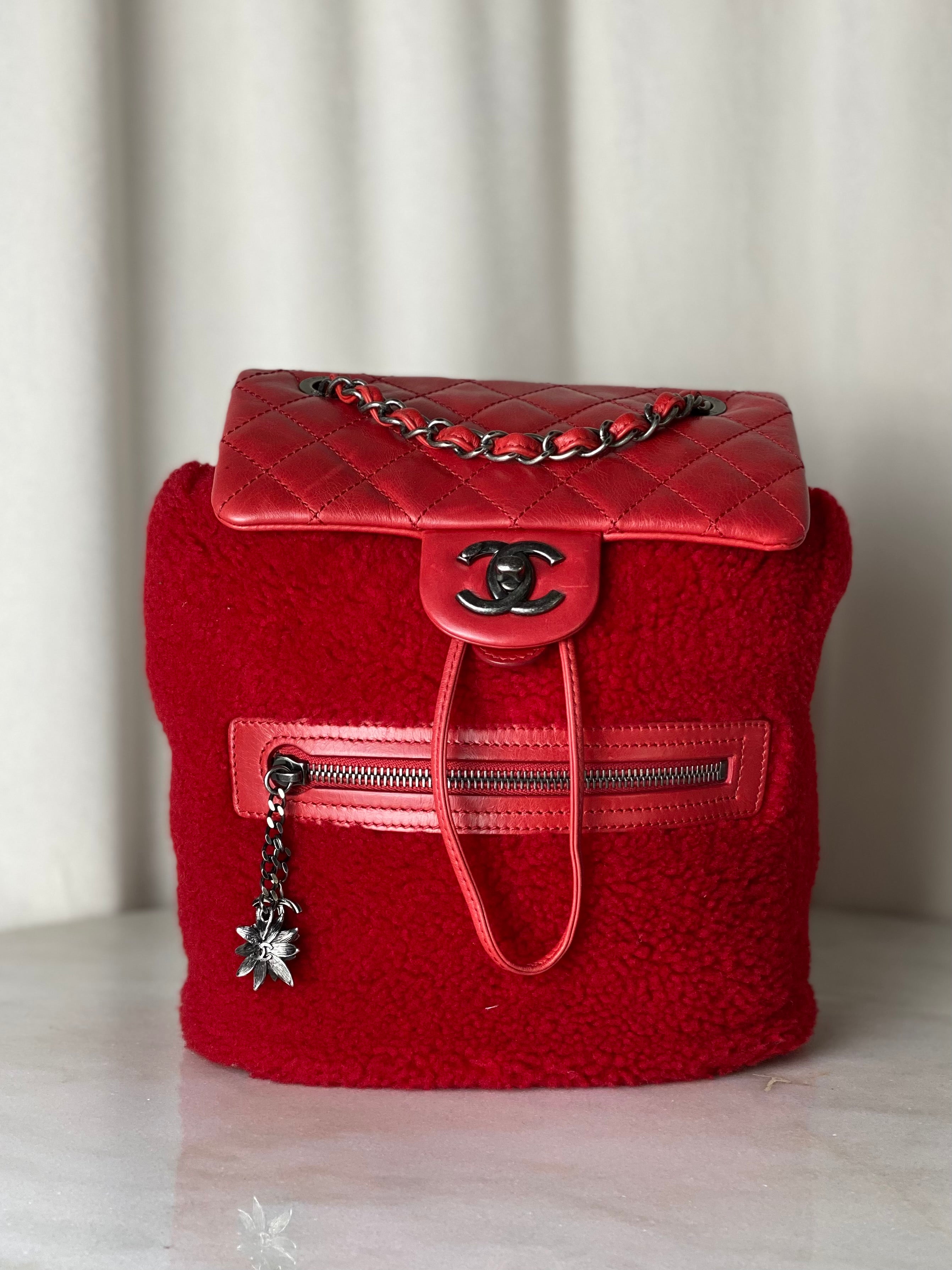 Chanel Red Classic Mountain Quilted Backpack Bag-Backpack-Chanel-The Closet Egypt