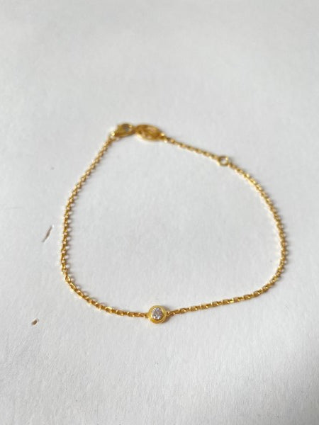 Cartier 18K Yellow Gold Diamond Damour Bracelet-Bracelet-Cartier-The Closet Egypt