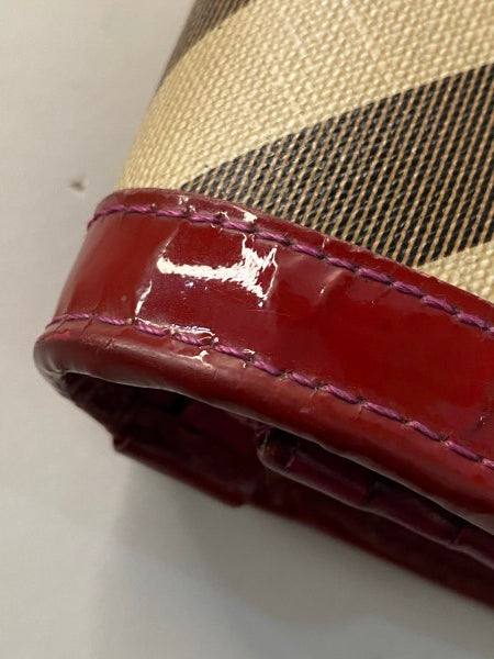 Burberry Red Nova Check Wallet-wallet-Burberry-The Closet Egypt