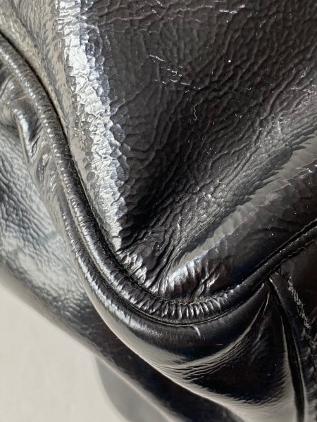 YSL Black Textured Y-Mail Tote Bag-handbag-YSL-The Closet Egypt