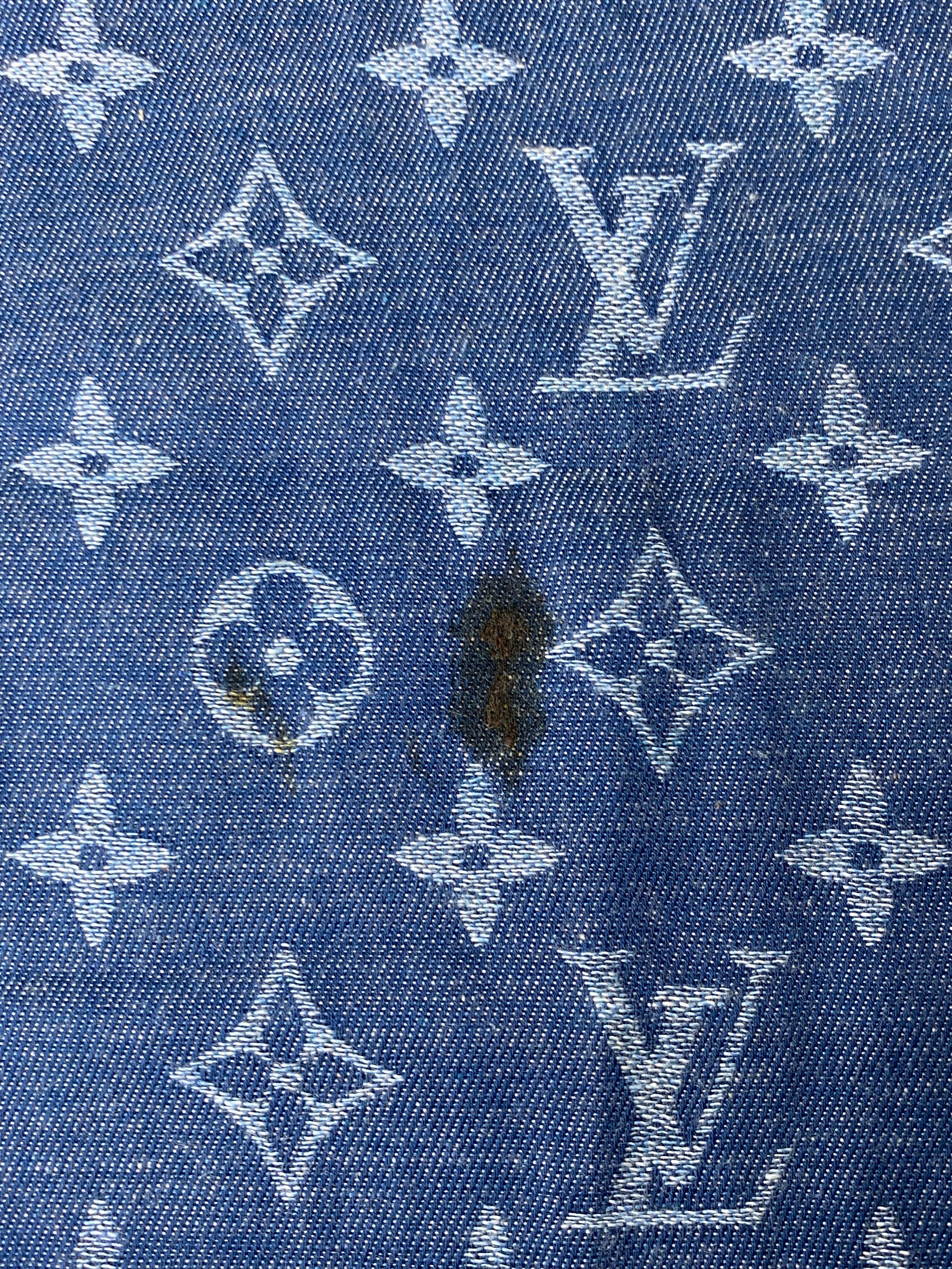 Louis Vuitton Monogram Denim Rectangle Long Scarf-Scarf-Louis Vuitton-The Closet Egypt