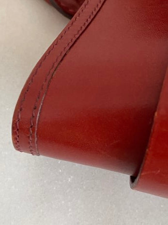 Burberry Red Bridle House Check Top Handle Bag-handbag-Burberry-The Closet Egypt