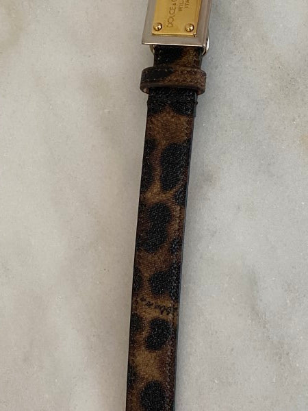 Dolce & Gabbana Leopard Belt 32-Belt-Dolce & Gabbana-The Closet Egypt