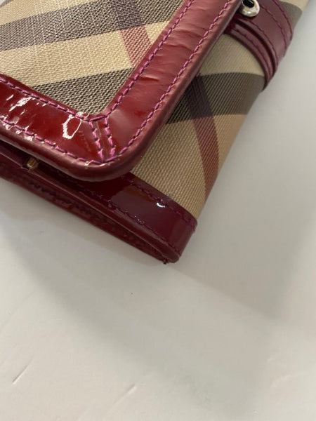 Burberry Red Nova Check Wallet-wallet-Burberry-The Closet Egypt