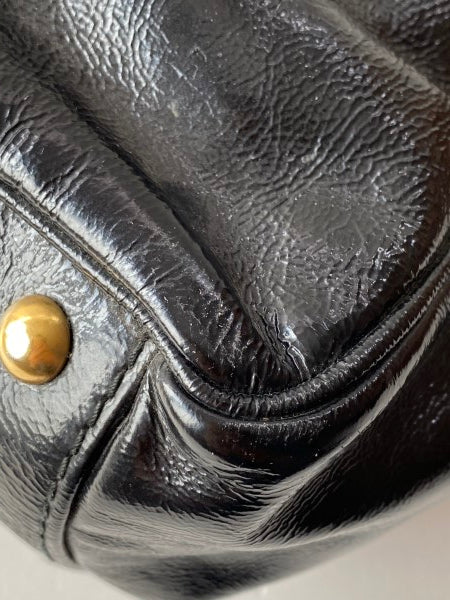 YSL Black Textured Y-Mail Tote Bag-handbag-YSL-The Closet Egypt