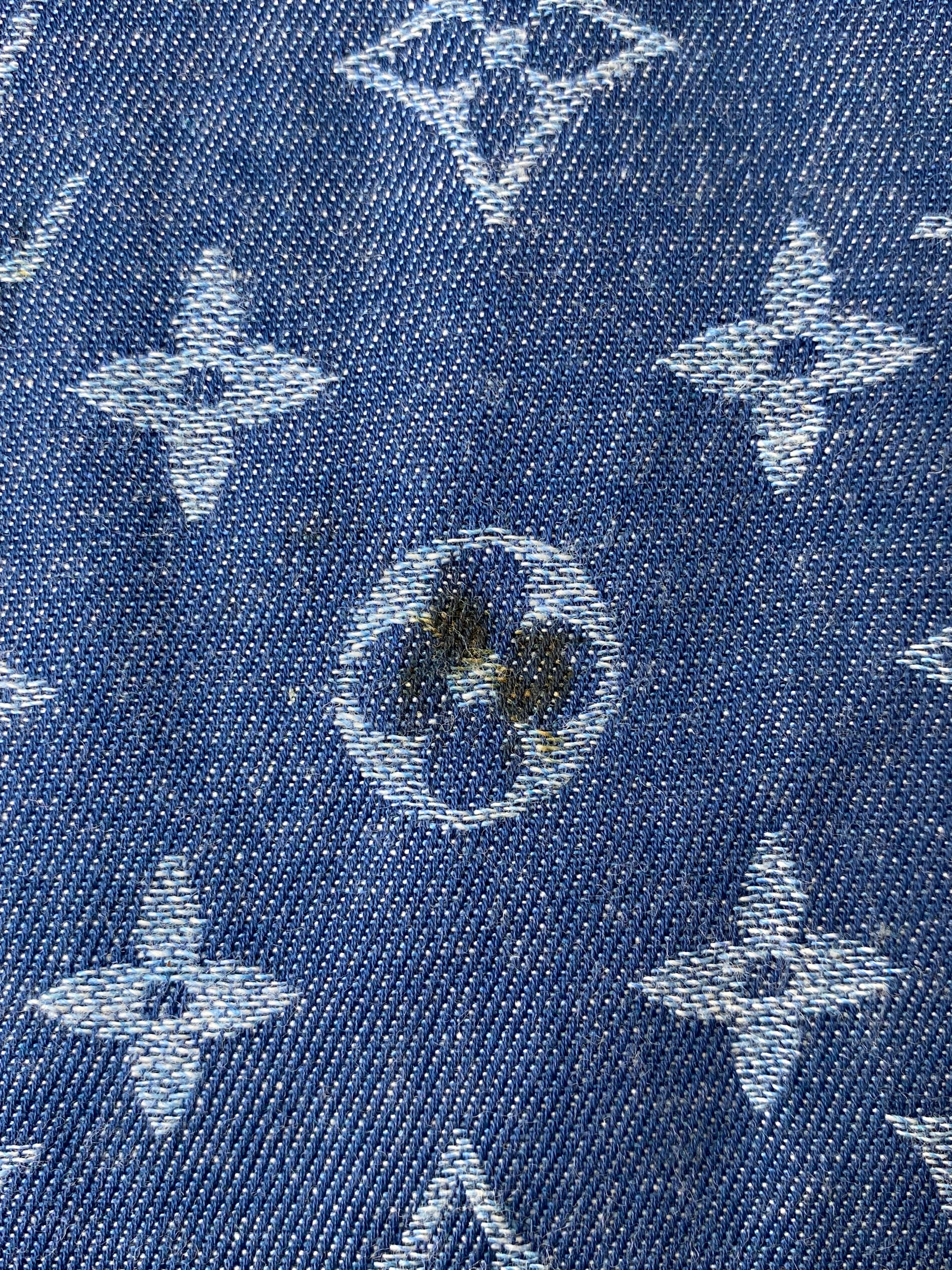 Louis Vuitton Monogram Denim Rectangle Long Scarf-Scarf-Louis Vuitton-The Closet Egypt