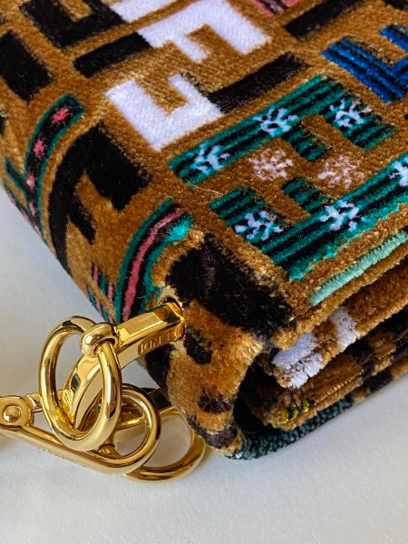 Fendi Multicolor Velvet Kan I Top Handle Bag-handbag-Fendi-The Closet Egypt
