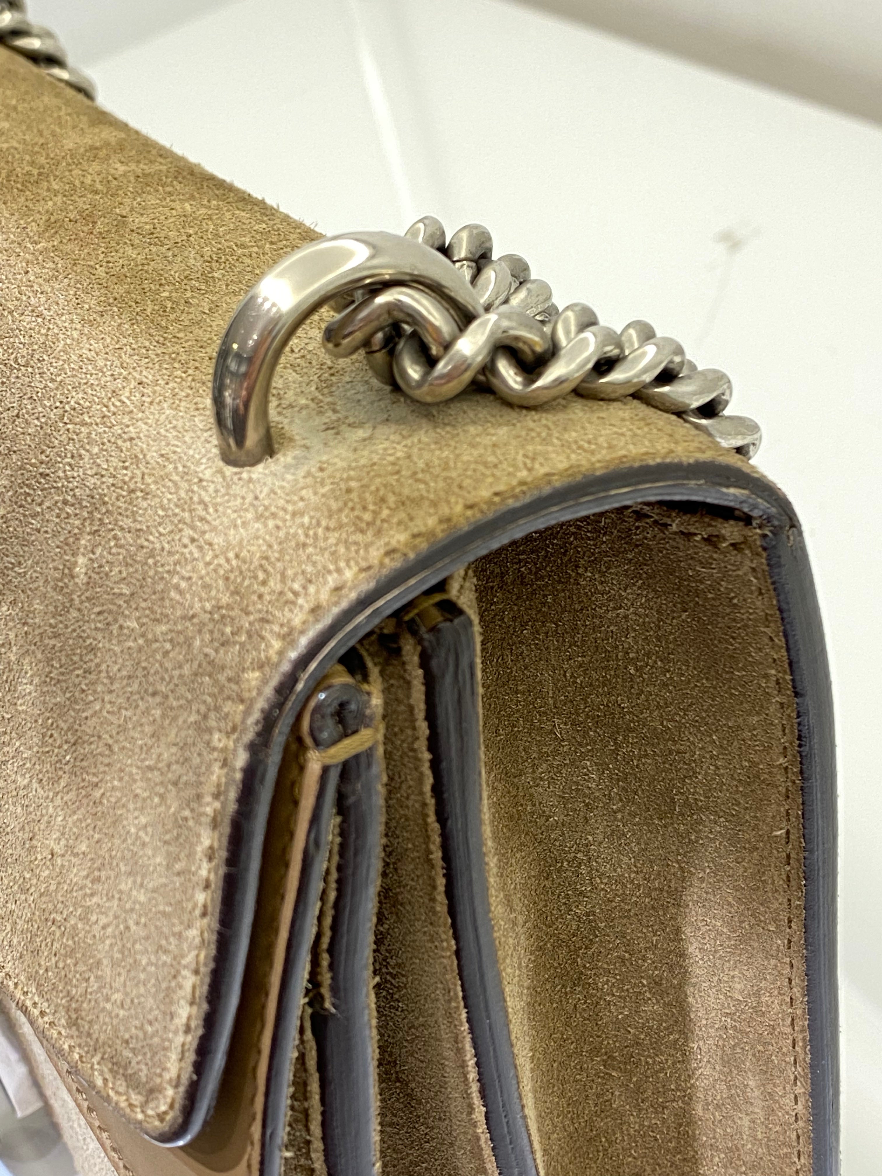 Gucci Beige Velvet Dionysus Bag-handbag-Gucci-The Closet Egypt