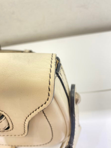 Christian Dior White Mini d'fence Saddle Bag-handbag-Christian Dior-The Closet Egypt