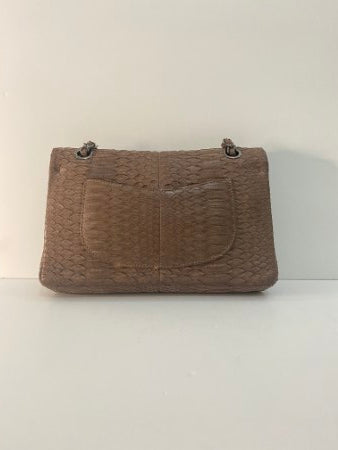 Chanel Brown Python Double Flap Small Bag-handbag-Chanel-The Closet Egypt