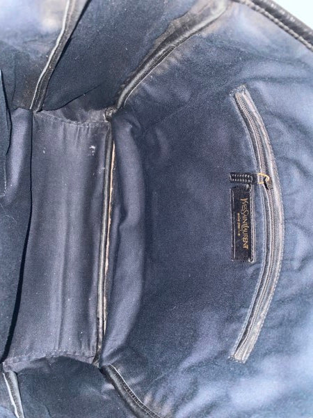 YSL Black Textured Y-Mail Tote Bag-handbag-YSL-The Closet Egypt