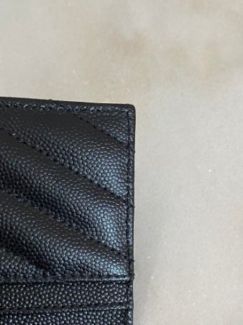 YSL Black Card Holder-Card Holder-YSL-The Closet Egypt