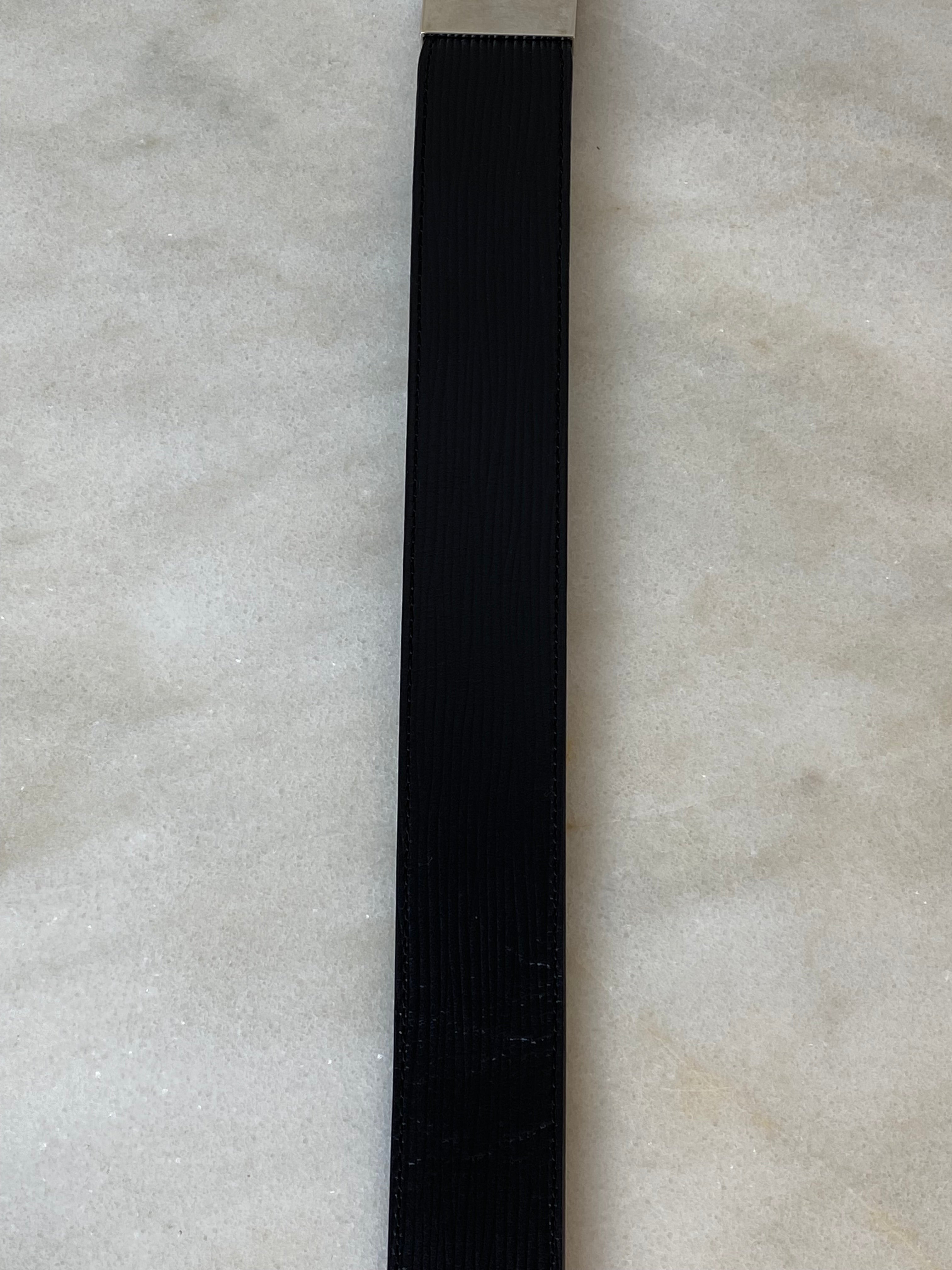 Louis Vuitton Black Smooth Slender Reversible Belt 38-Belt-Louis Vuitton-The Closet Egypt