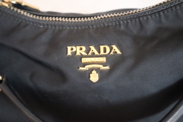 Prada Black Nylon Hobo Bag-handbag-Prada-The Closet Egypt