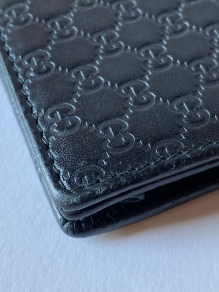 Gucci Black GG Microguccissima Logo Crossbody WOC-Wallet Chain-Gucci-The Closet Egypt